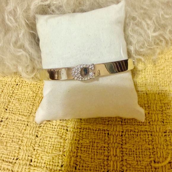 Coach Silver Bracelet with  C Crystal Logo - Picture 3 of 6